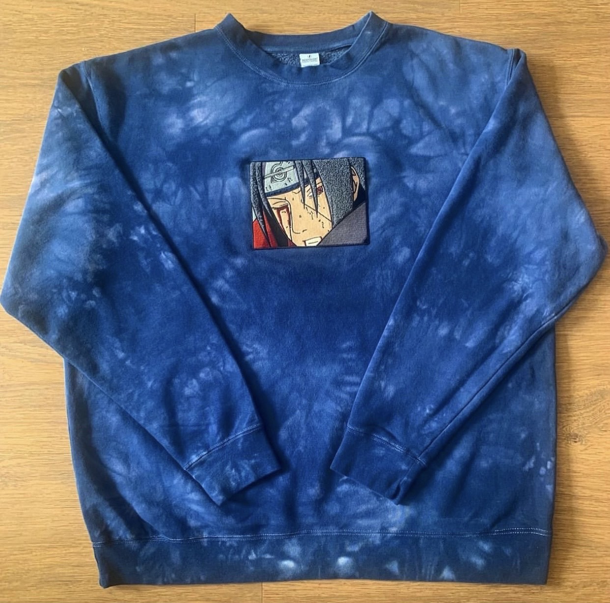 ITACHI NAVY TIE-DYE CREWNECK