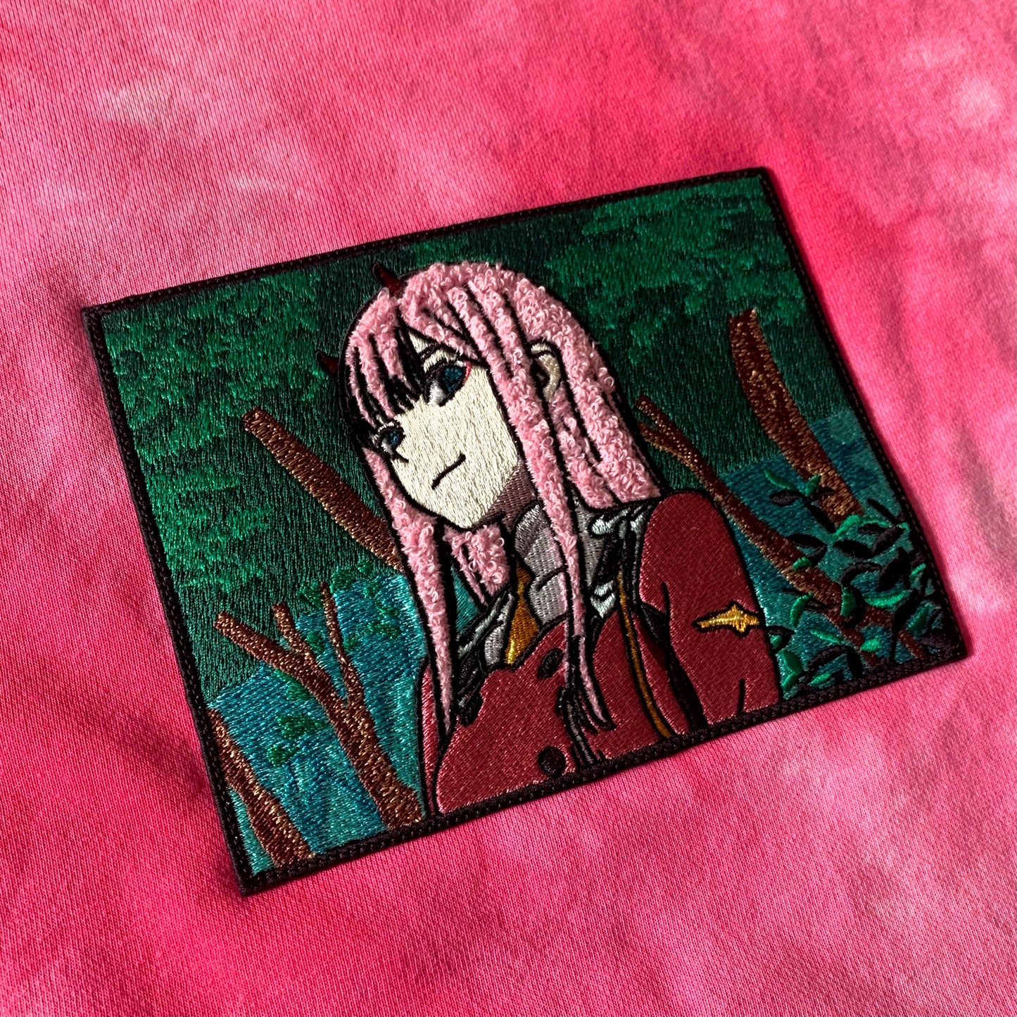 ZERO TWO PINK TIE-DYE CREWNECK