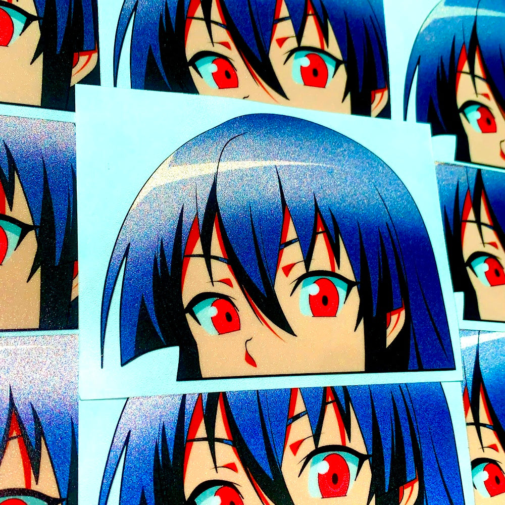 AKAME ANIME GIRL PEEKER STICKER ANIME CAR STICKER CAR DECAL AKAME GA KILL! STICKER ANIME GIRL STICKER ANIME SLAP STICKER ANIME CAR