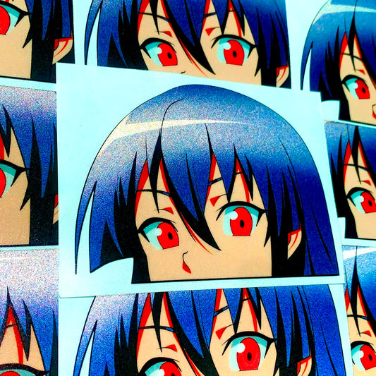 AKAME ANIME GIRL PEEKER STICKER ANIME CAR STICKER CAR DECAL AKAME GA KILL! STICKER ANIME GIRL STICKER ANIME SLAP STICKER ANIME CAR